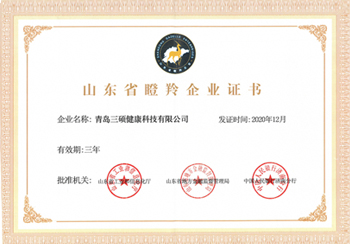 山东省瞪羚企业证书
