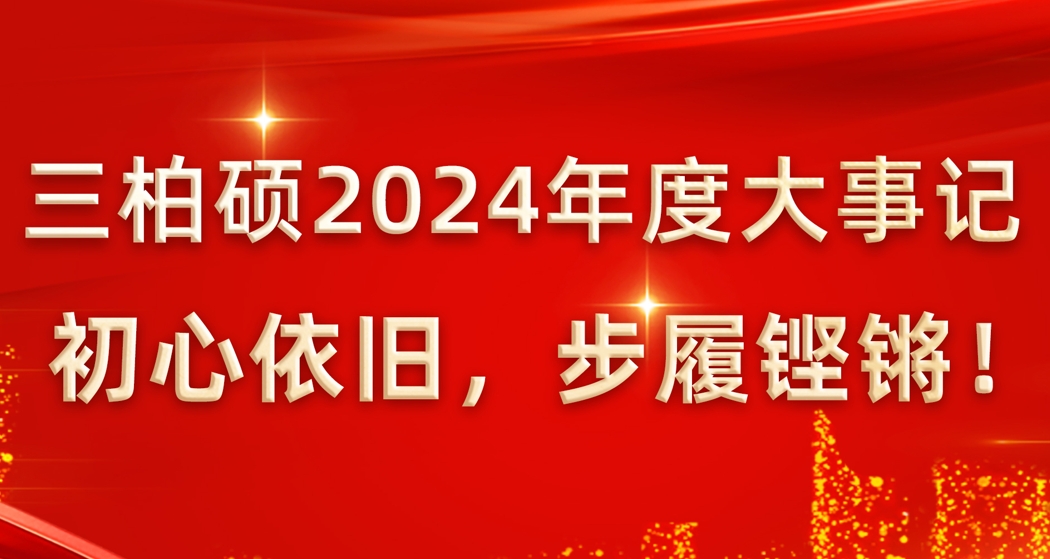敬过往 致未来丨三柏硕2024年度大事记