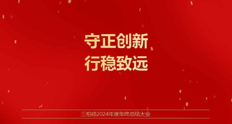 守正创新，行稳致远——三柏硕2024年度年终总结大会胜利召开